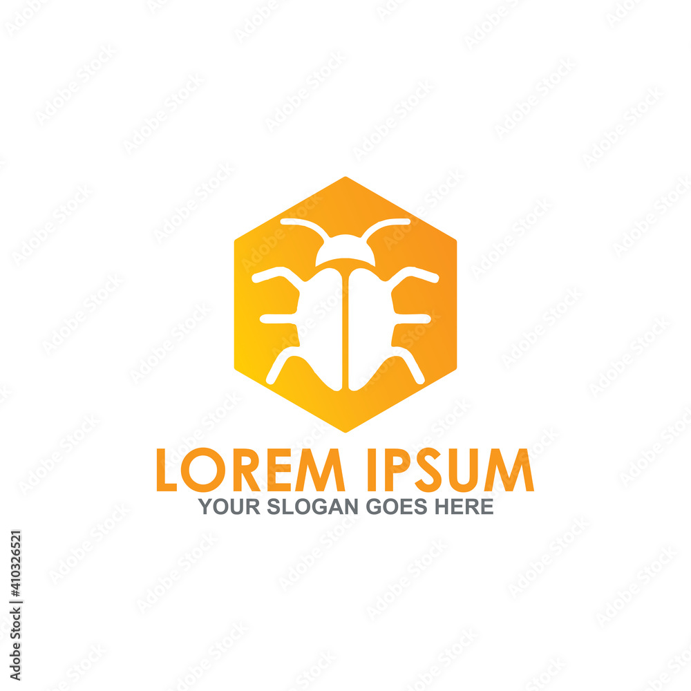 pest control vector , insecticide logo