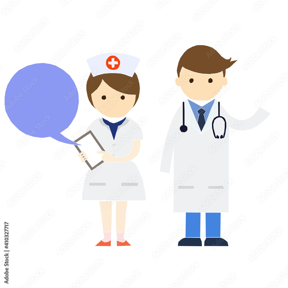 doctor and nurse icon