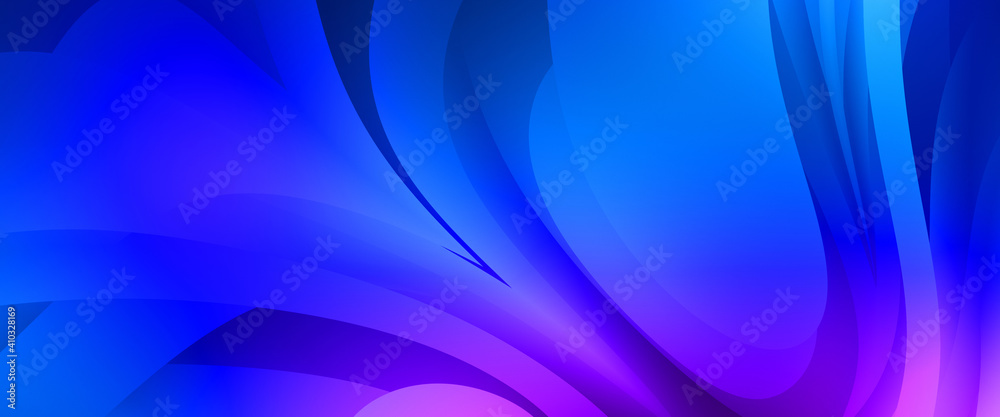 Fototapeta premium Abstract background with colorful gradient. Vibrant graphic wallpaper with stripes design. Fluid 2D illustration of modern movement.