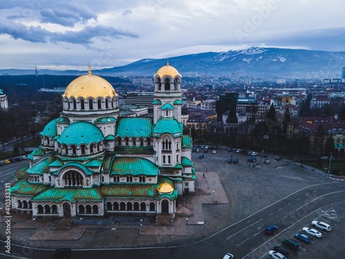 Alexander Nevsky Cathedral in the city of Sofia, Bulgaria