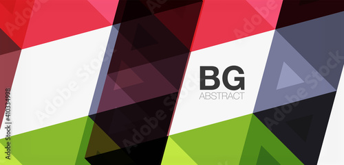 Mosaic triangle pattern abstract background for cover, banner, flyer and poster and other template
