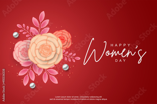 Women s day with flowers