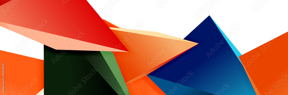 Triangle mosaic abstract background, 3d triangular low poly shapes. Geometric vector illustration for covers, banners, flyers and posters and other Triangle mosaic abstract background, 3d triangular low poly shapes. Geometric vector illustration for covers, banners, flyers and posters and other