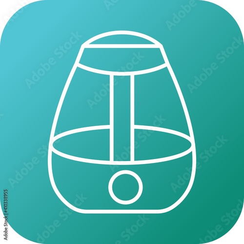 Unique Humidifier Line Vector Icon