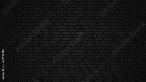 dark night black brick wall background