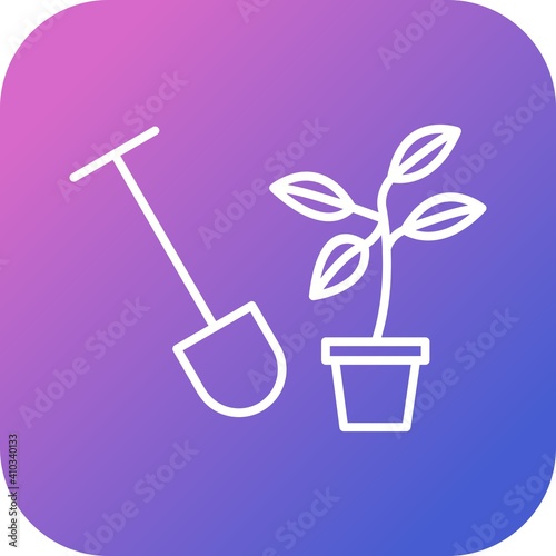 Unique Plantation Vector Line Icon