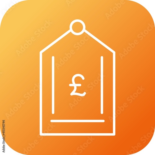 Unique Pound Tag Line Vector Icon