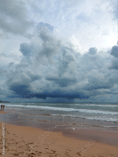 beach and clouds