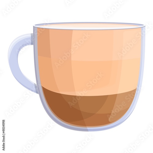 Latte pumpkin icon. Cartoon of latte pumpkin vector icon for web design isolated on white background