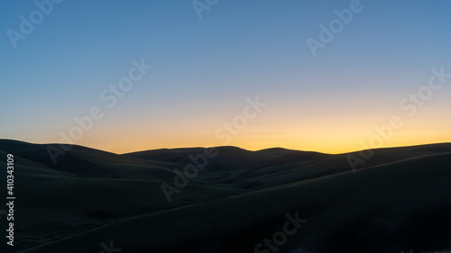 Sunset Steppe Mongolia