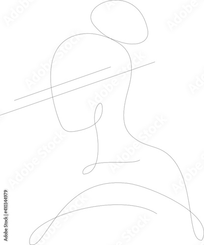 one line, girl, face, abstraction, abstract, linear, line, hairstyle, spa, logo, silhouette, artist