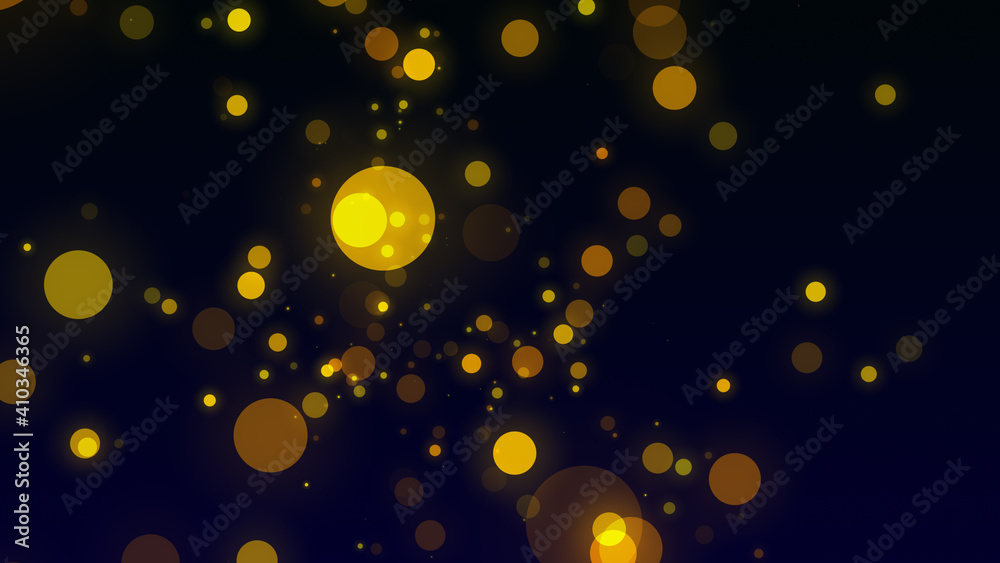Golden abstract bokeh on black background. Holiday concept Golden abstract bokeh on black background. Holiday concept