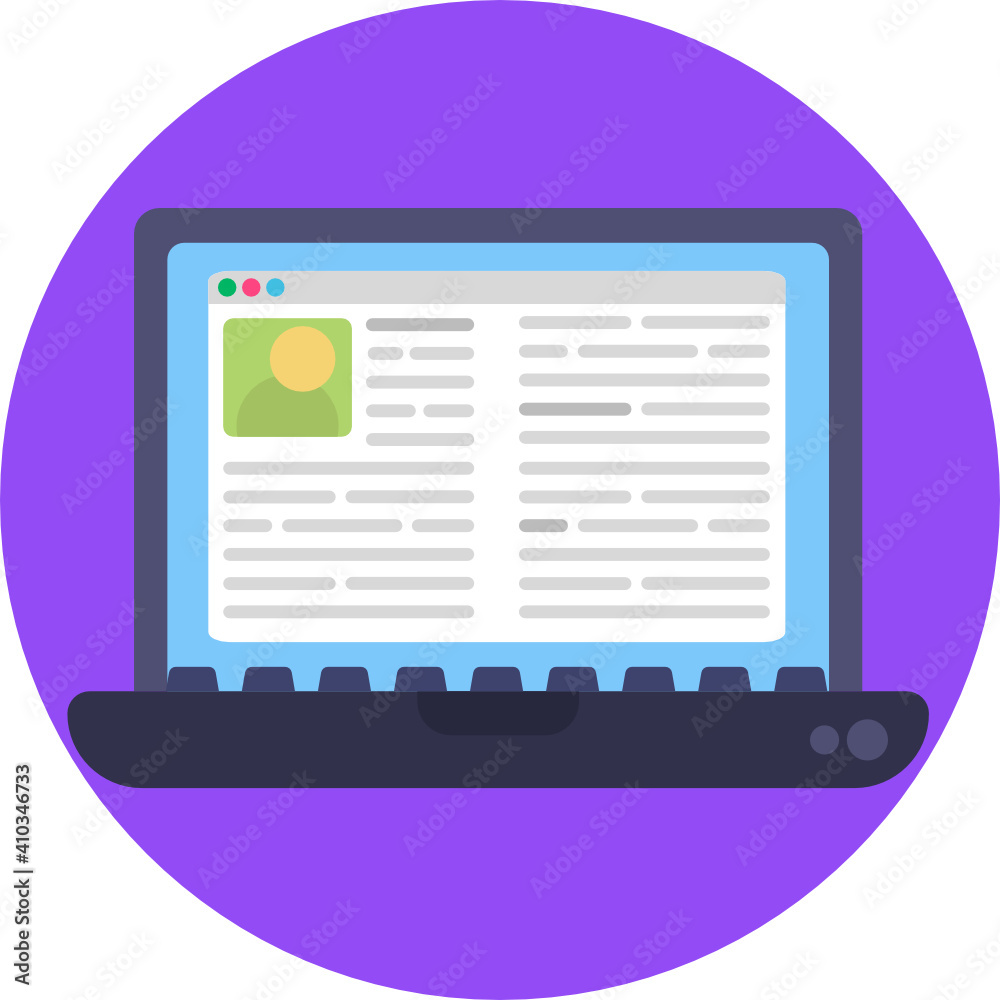 Micro influencer and blog line icon Micro influencer and blog line icon
