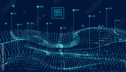 Abstract infographics visualization
