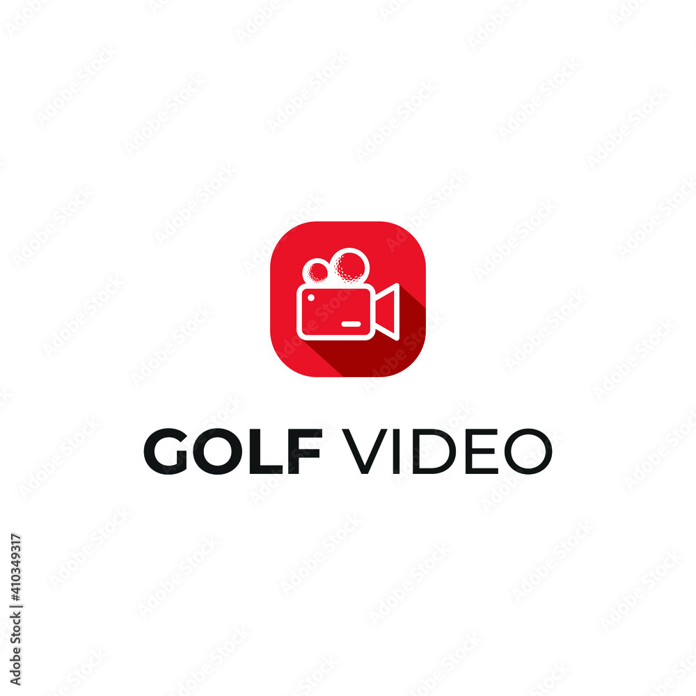 golf video camera logo vector modern simple combinations design golf video camera logo vector modern simple combinations design