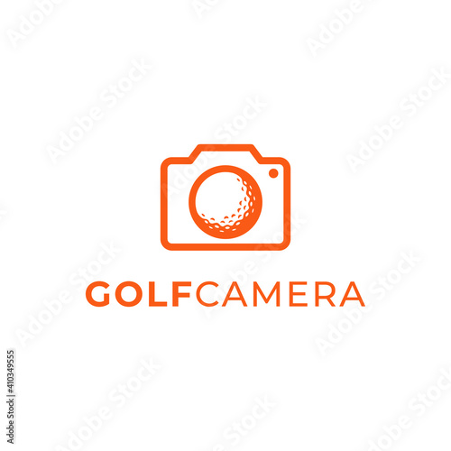 golf video camera logo vector modern simple combinations design