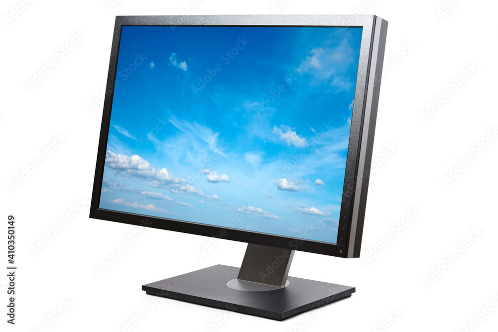Computer monitor isolated Computer monitor isolated
