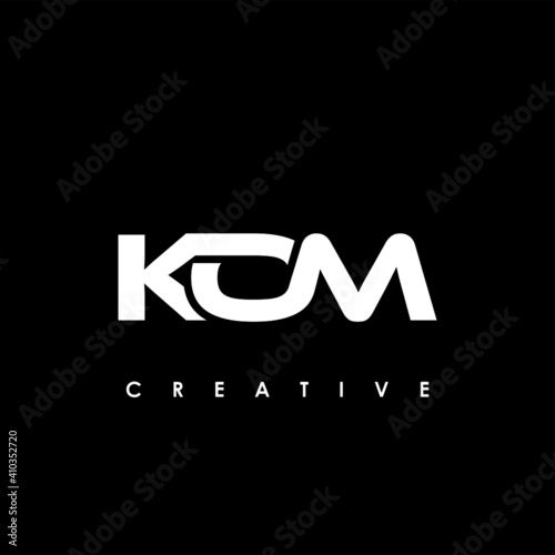 KOM Letter Initial Logo Design Template Vector Illustration