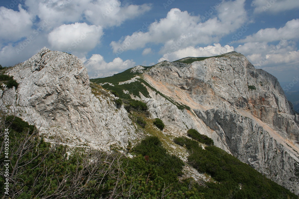 Beautiful clouds over Prein auf der Rax, Austria, Europe
