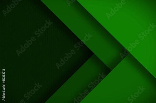 Obraz na plátně green background overlap layer on dark space for background design