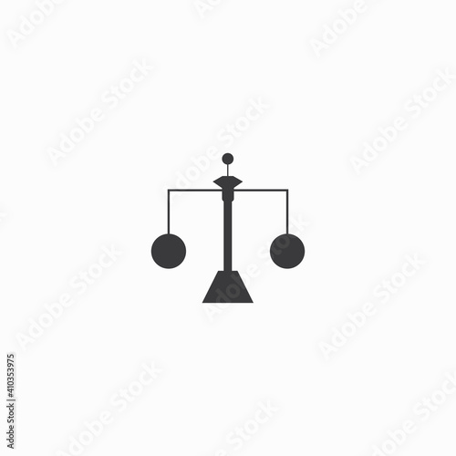 scales justice icon vector logo design clip art illustration