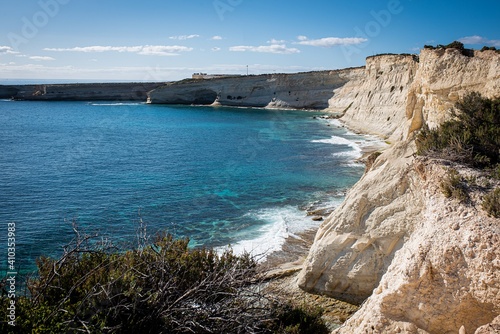 view of the coast of the sea in Malta