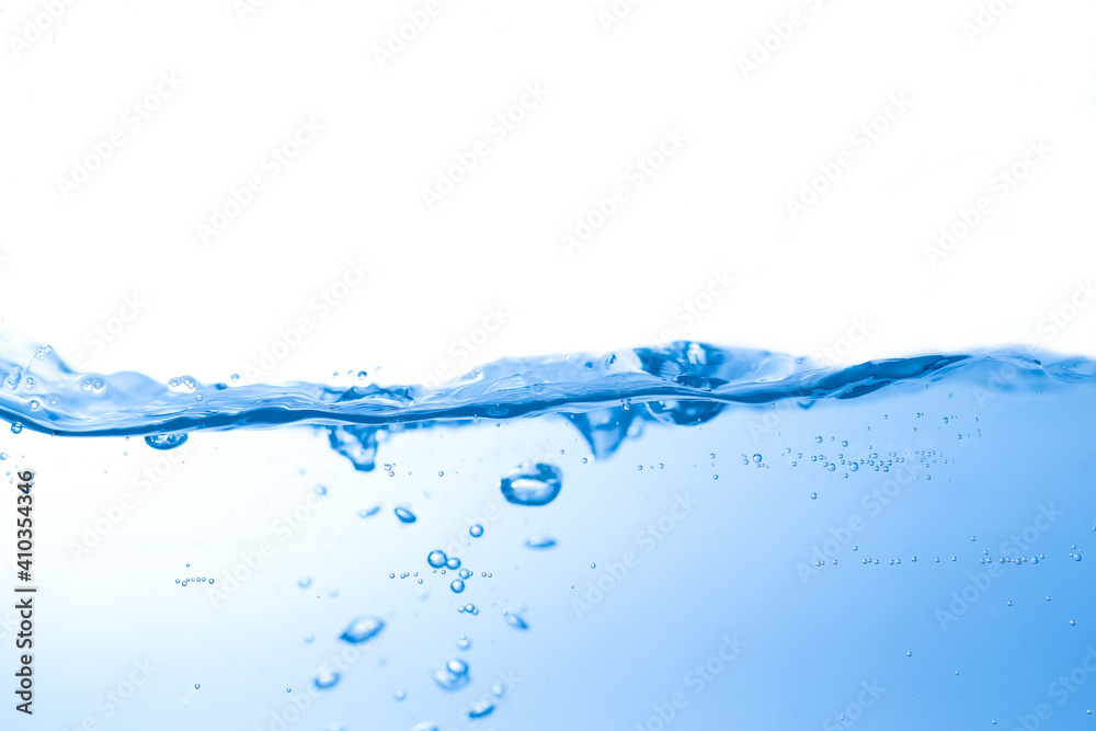 Clean water with water droplets and waves Clean water with water droplets and waves