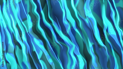 Abstract dynamic and multicolored wavy patterns with nice glowing light effect, 4k High Quality , 3D render