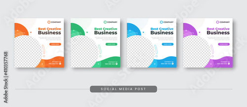Best creative business social media post template