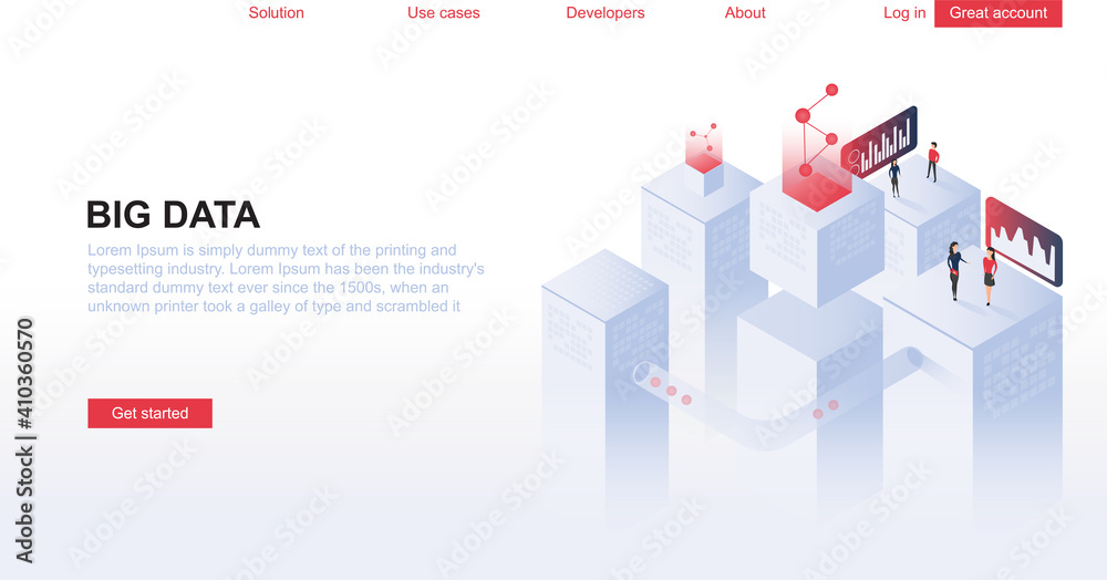 Big Data Isometric Big Data Isometric