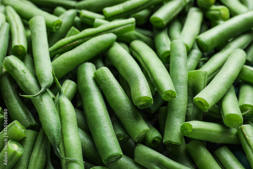 Delicious fresh green beans as background, closeup Delicious fresh green beans as background, closeup
