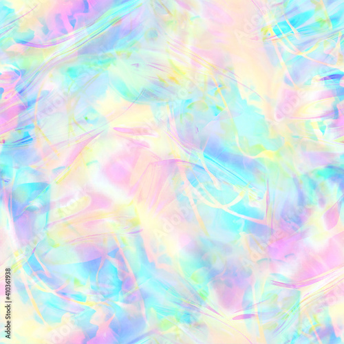 Abstract Holographic Seamless Pattern