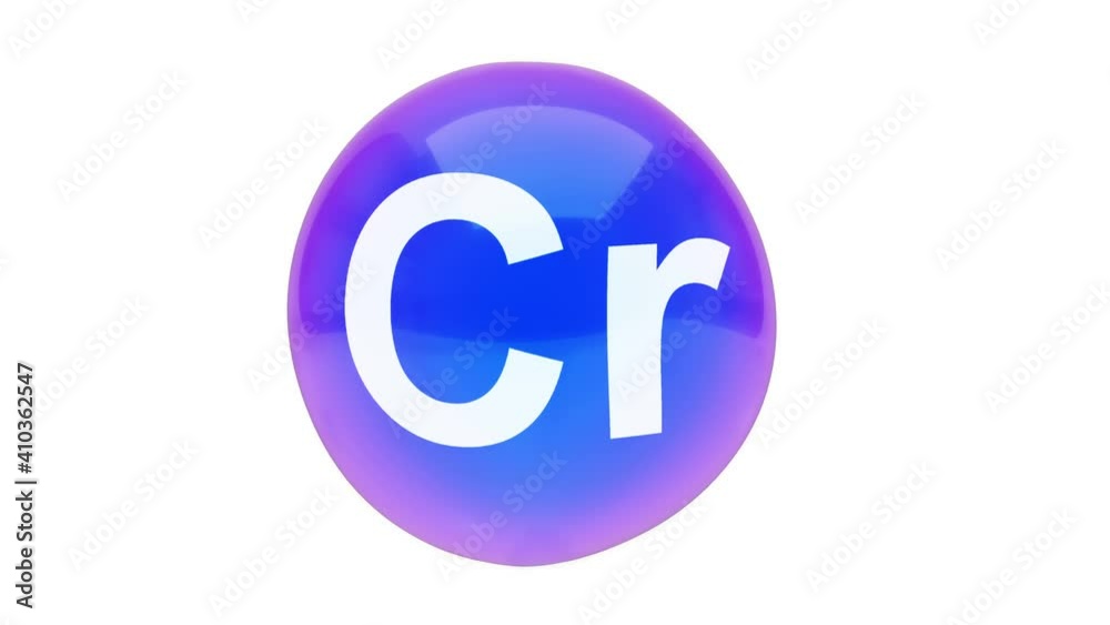 3D animation of a bubble sphere mineral Cr floating on a white background with alpha layer 3D animation of a bubble sphere mineral Cr floating on a white background with alpha layer