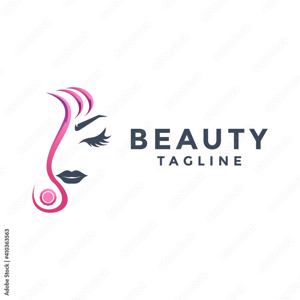 Obraz premium beauty logo simple