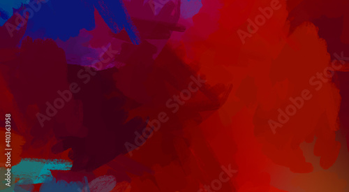 Brushed Painted Abstract Background. Brush stroked painting. Artistic vibrant and colorful wallpaper.