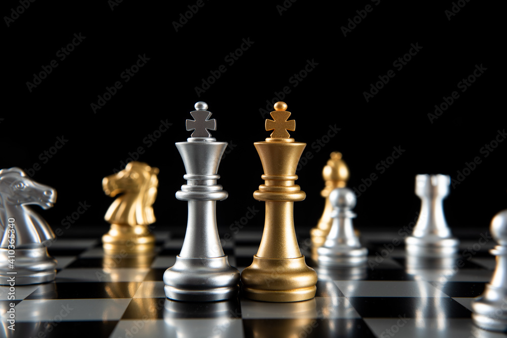 chess board game for ideas and competition and strategy, business success concept chess board game for ideas and competition and strategy, business success concept