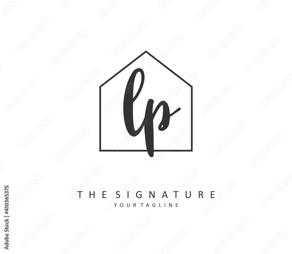LP Initial letter handwriting and signature logo. A concept handwriting initial logo with template element. LP Initial letter handwriting and signature logo. A concept handwriting initial logo with template element.