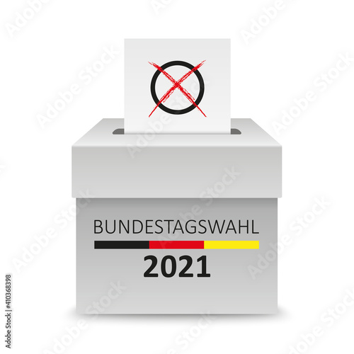 Wahlurne Bundestagswahl 2021