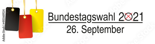 Deutschland Sticker Bundestagswahl 2021