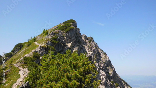 summit at mountain Iseler Joch in allgaeu germany bavaria alpes