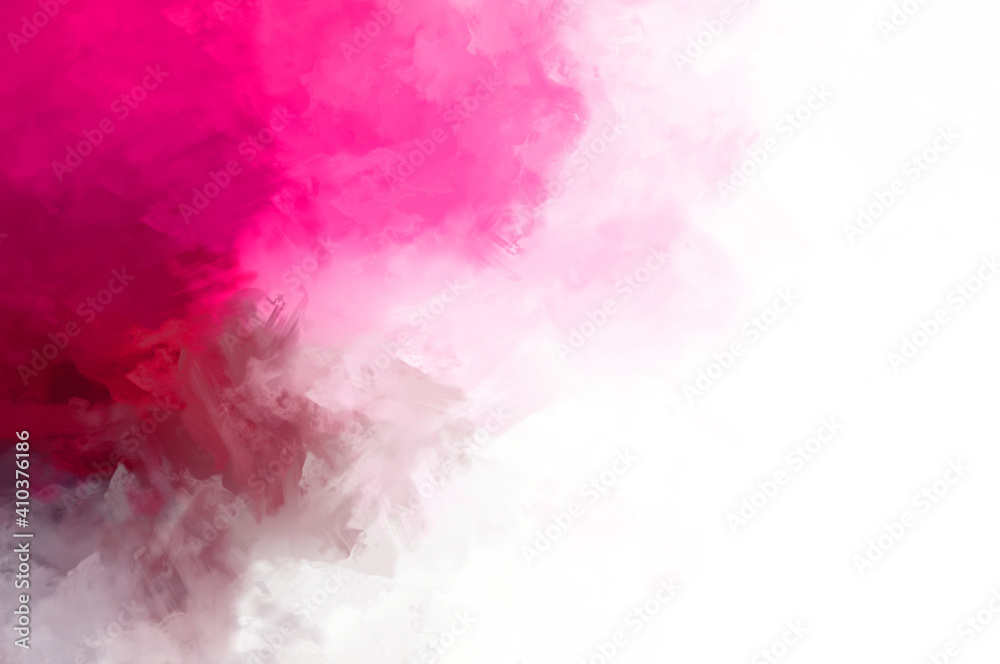 Fototapeta premium 2D illustration of colorful brush strokes. Decorative texture painting. Vibrant paint pattern backdrop.