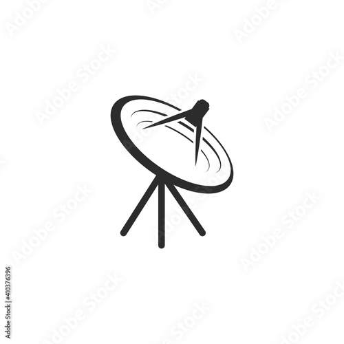 parabolic satellite tv icon vector illustration design