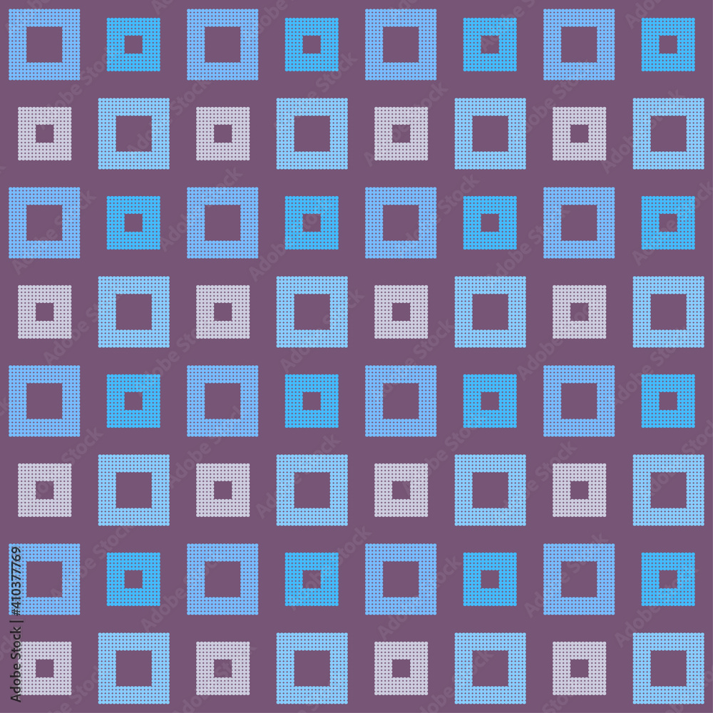 Geometric shapes from points. Mexican plaid. Seamless pattern. Design with manual hatching. Textile. Ethnic boho ornament. Vector illustration for web design or print. Geometric shapes from points. Mexican plaid. Seamless pattern. Design with manual hatching. Textile. Ethnic boho ornament. Vector illustration for web design or print.