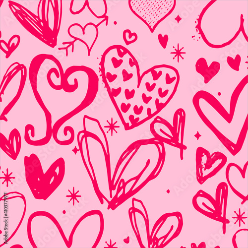 Hearts pattern background, for wrapping paper, greeting cards, posters, invitation, wedding and Valentines cards.