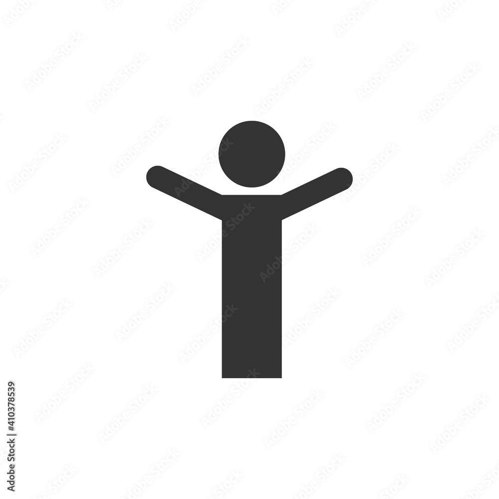 Human happy icon Human happy icon
