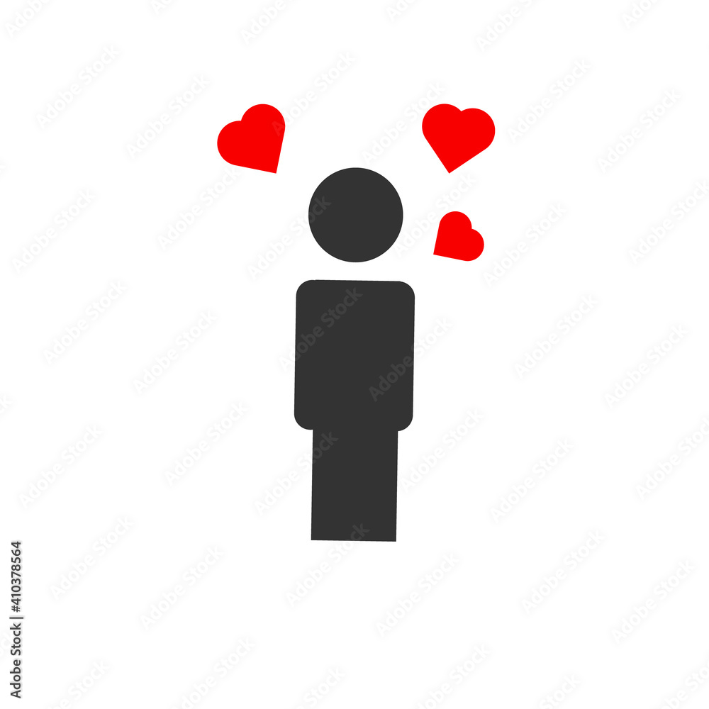 Human icon love