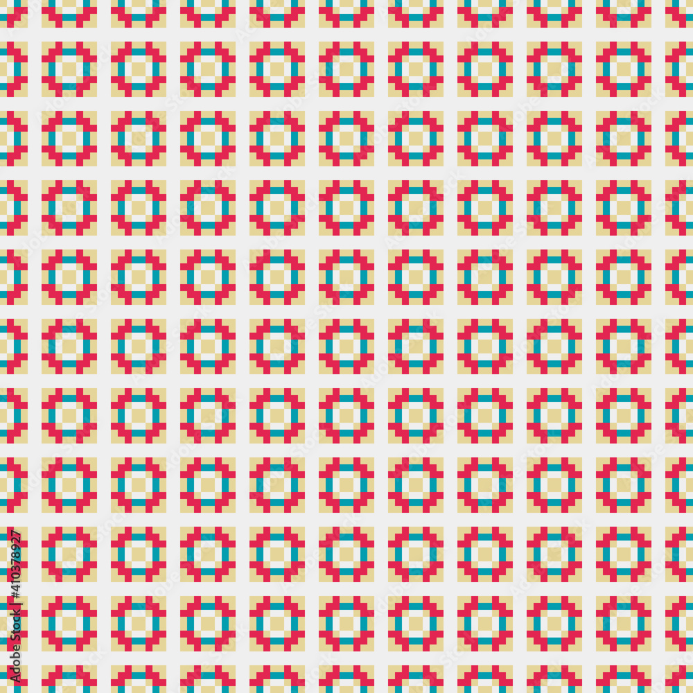Abstract Cross Pattern generative computational art illustration