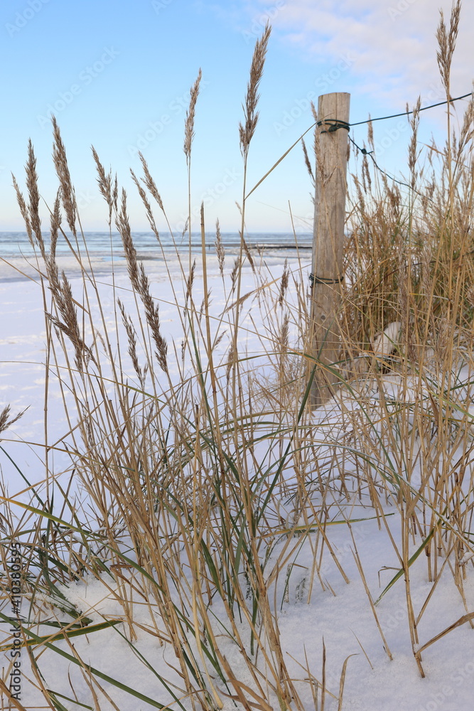 Obraz premium Cuxhaven Winterwunderland an der Nordseeküste