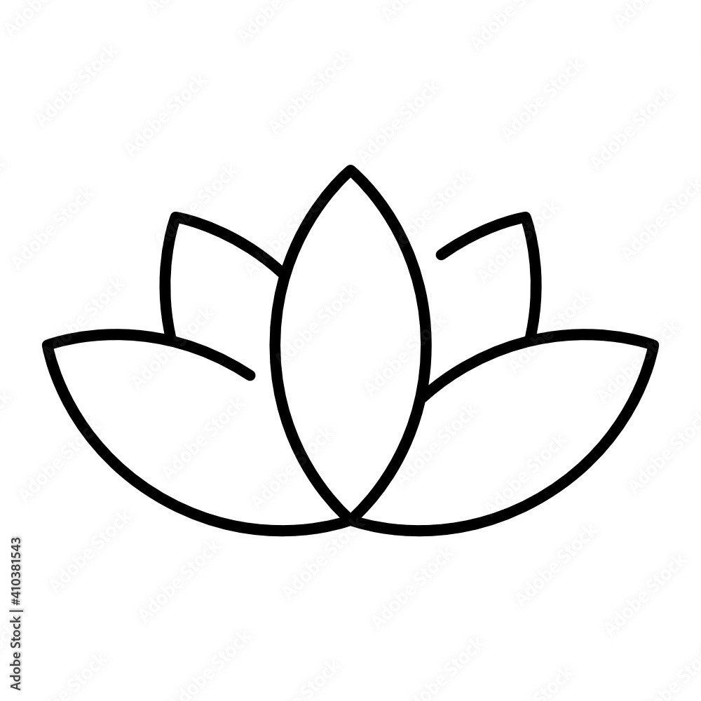 Flower icon design line style Flower icon design line style