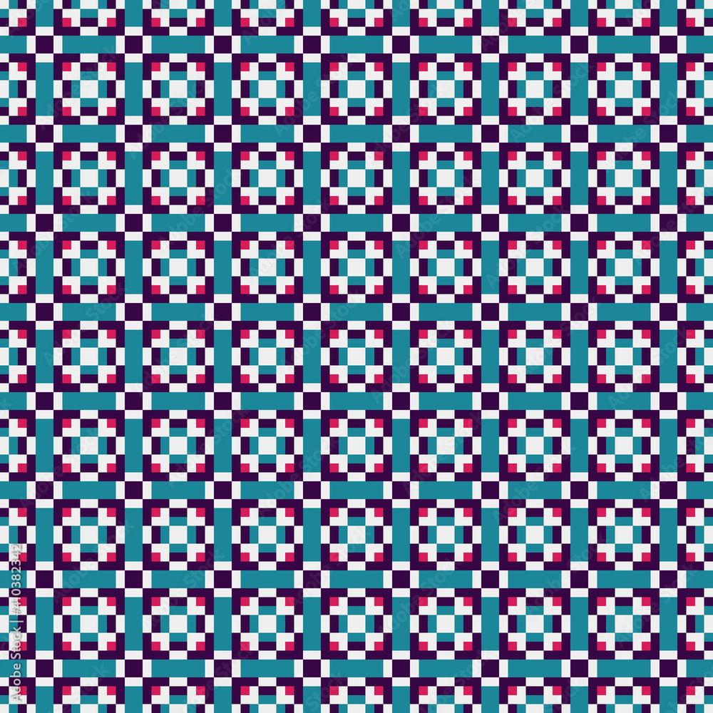 Fototapeta premium Abstract Cross Pattern generative computational art illustration